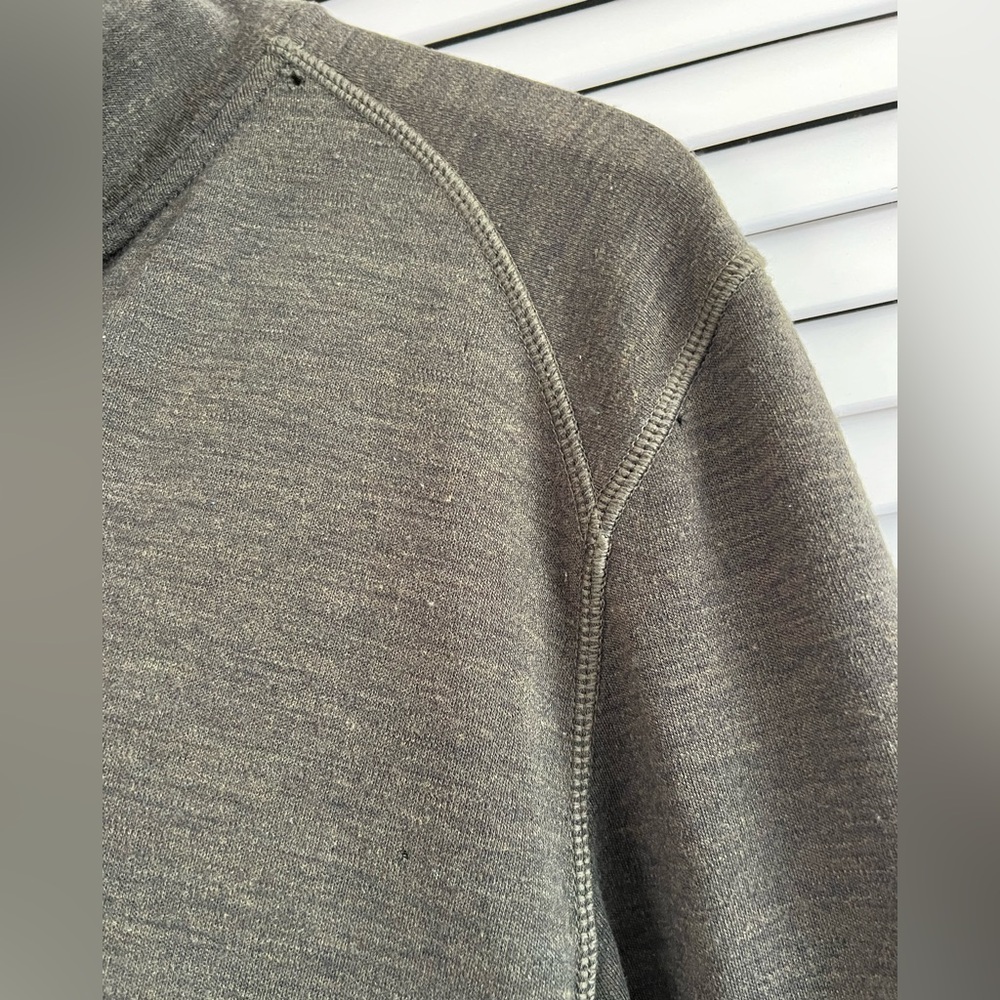 Smartwool Pullover Sweater Green Merino Wool 1/4 Zip Baselayer - Picture 10 of 14